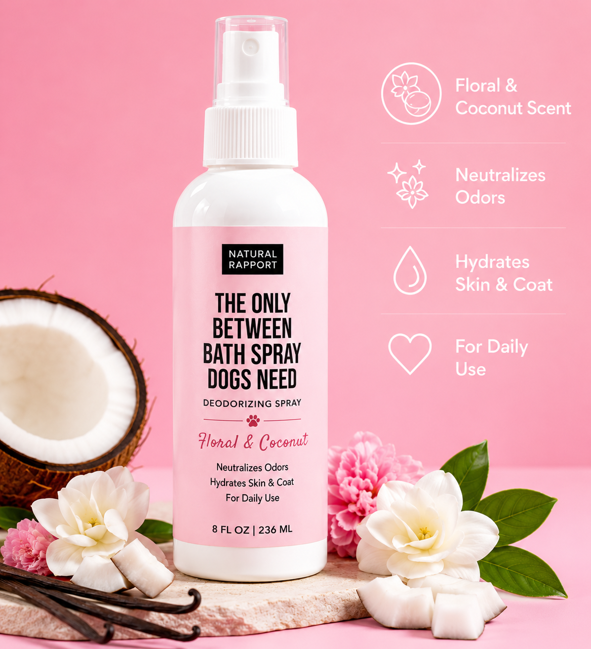 Dog Deodorizing Spray | 8 oz