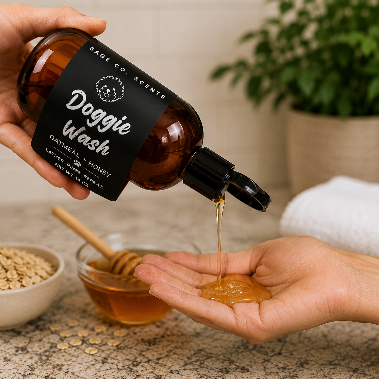 Doggie Wash | Oatmeal & Honey Dog Shampoo