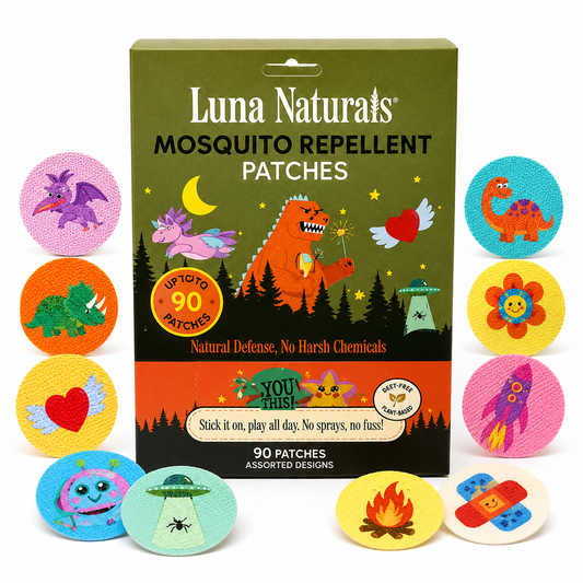 Kids Mosquito Repellent Patches - 90 Count | Natural Essential Oil Stick-On Patches for Outdoor Adventures